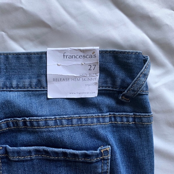 Francesca’s Harper Mid Rise Skinny Jeans - Picture 5 of 7